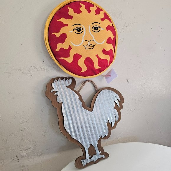Sun oven mit with rooster wall decor - Picture 1 of 3